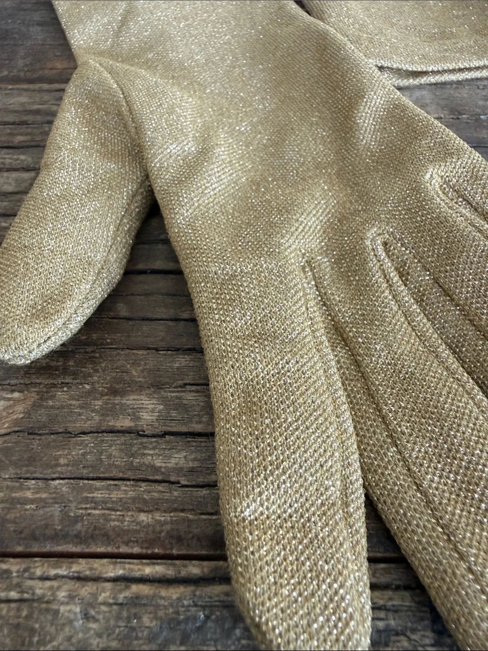 Vintage Gold Women's Long Dress Gloves - Classic Evening Accessory
